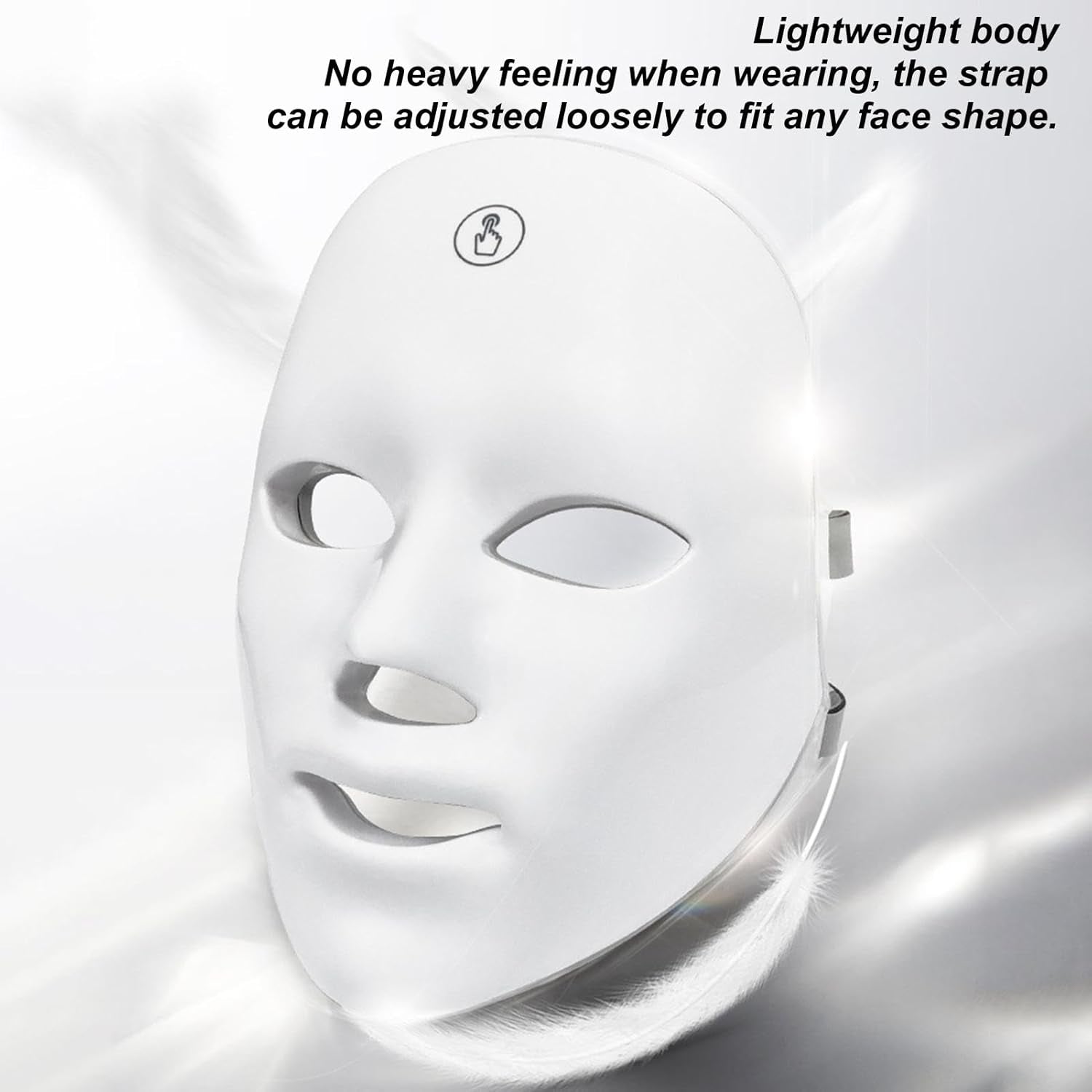 Masque LED Pour Le Visage,Soins De La Peau Avec Masque LED - Masque De Soin De La Peau Du Visage À Lumière LED 7 Couleurs - Masque De Beauté LED Rechargeable Pour Usage Domestique, Out De