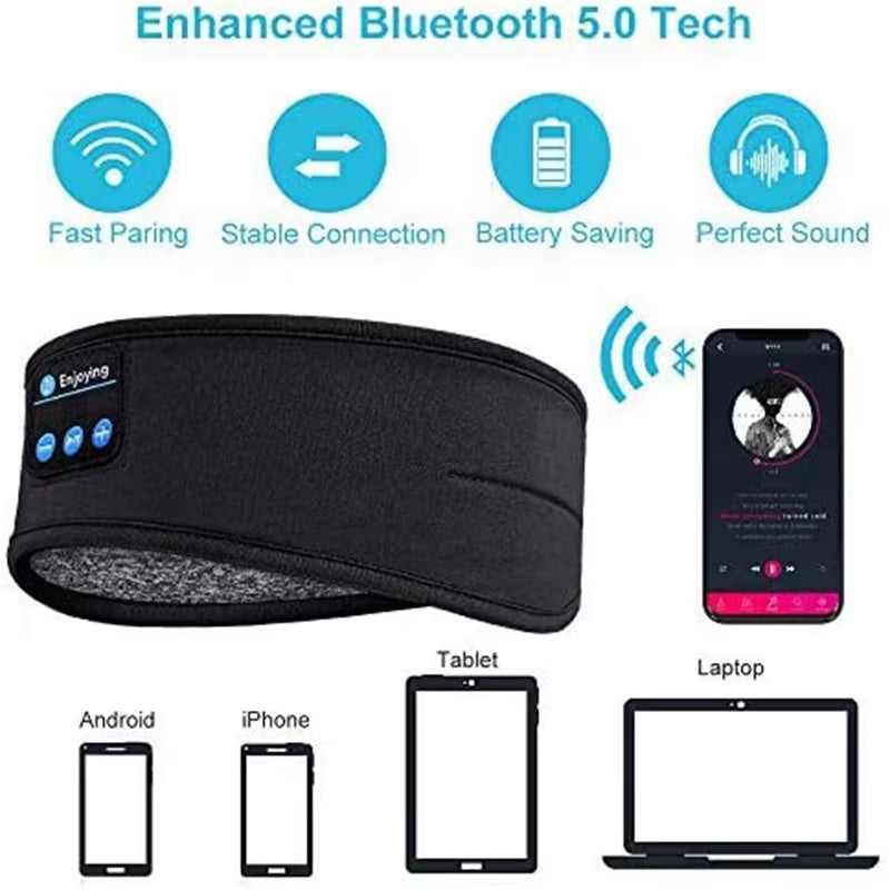 Bandeau Ecouteur bluetooth 2 en 1: Confort et technologie ultime