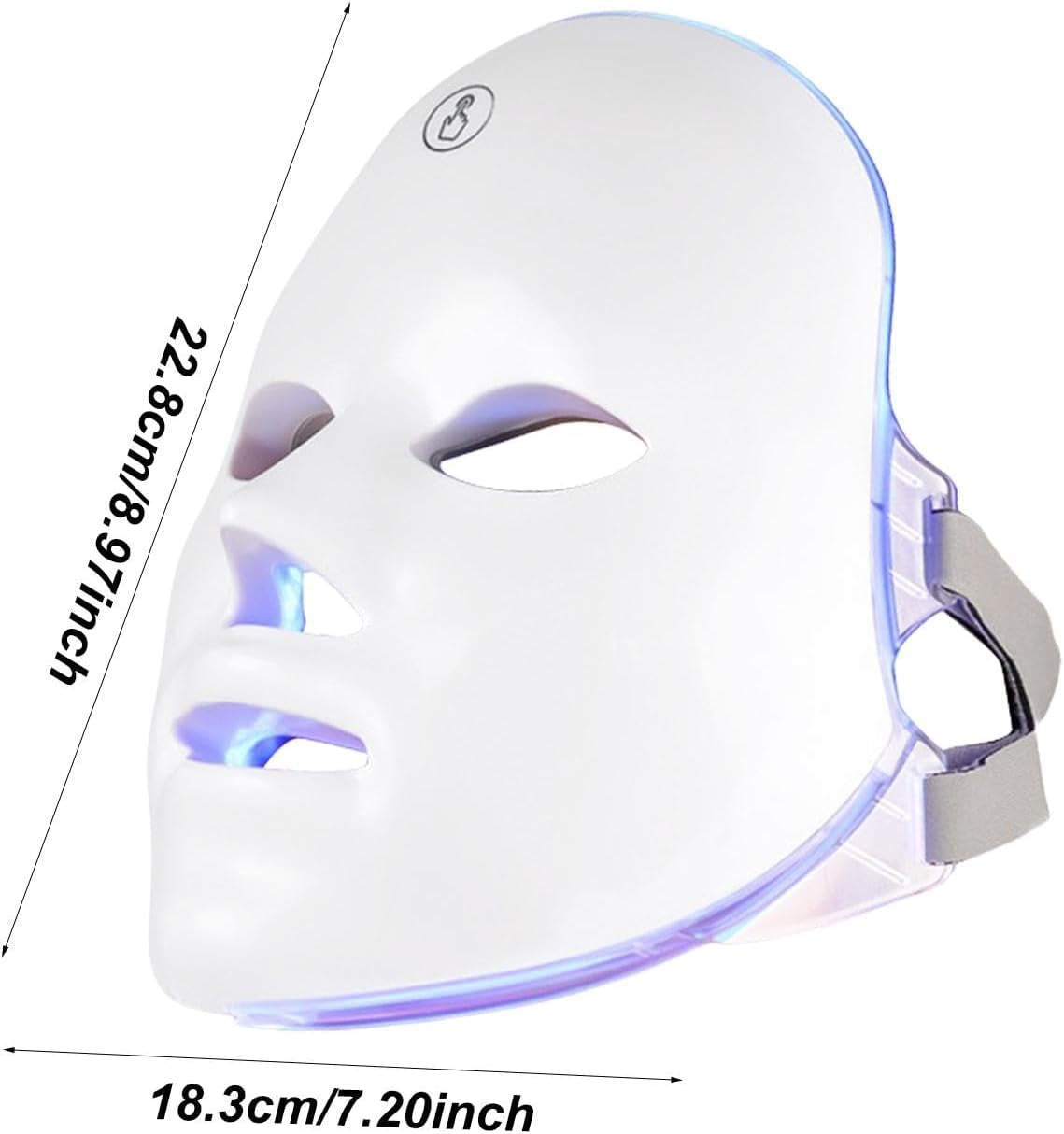Masque LED Pour Le Visage,Soins De La Peau Avec Masque LED - Masque De Soin De La Peau Du Visage À Lumière LED 7 Couleurs - Masque De Beauté LED Rechargeable Pour Usage Domestique, Out De